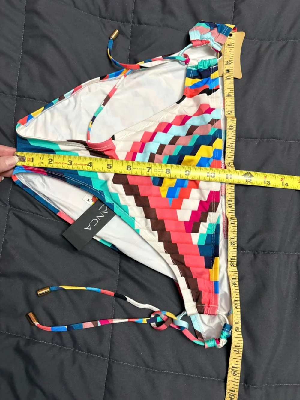 La Blanca Slice Adjustable Loop Hipster Bikini Bottoms - Size: 14 - NWT
